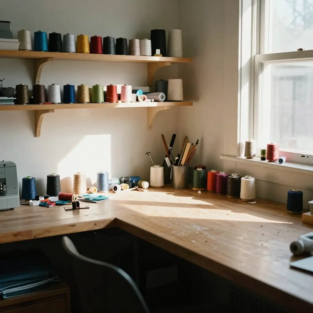 Interior view of craft studio in Seattle